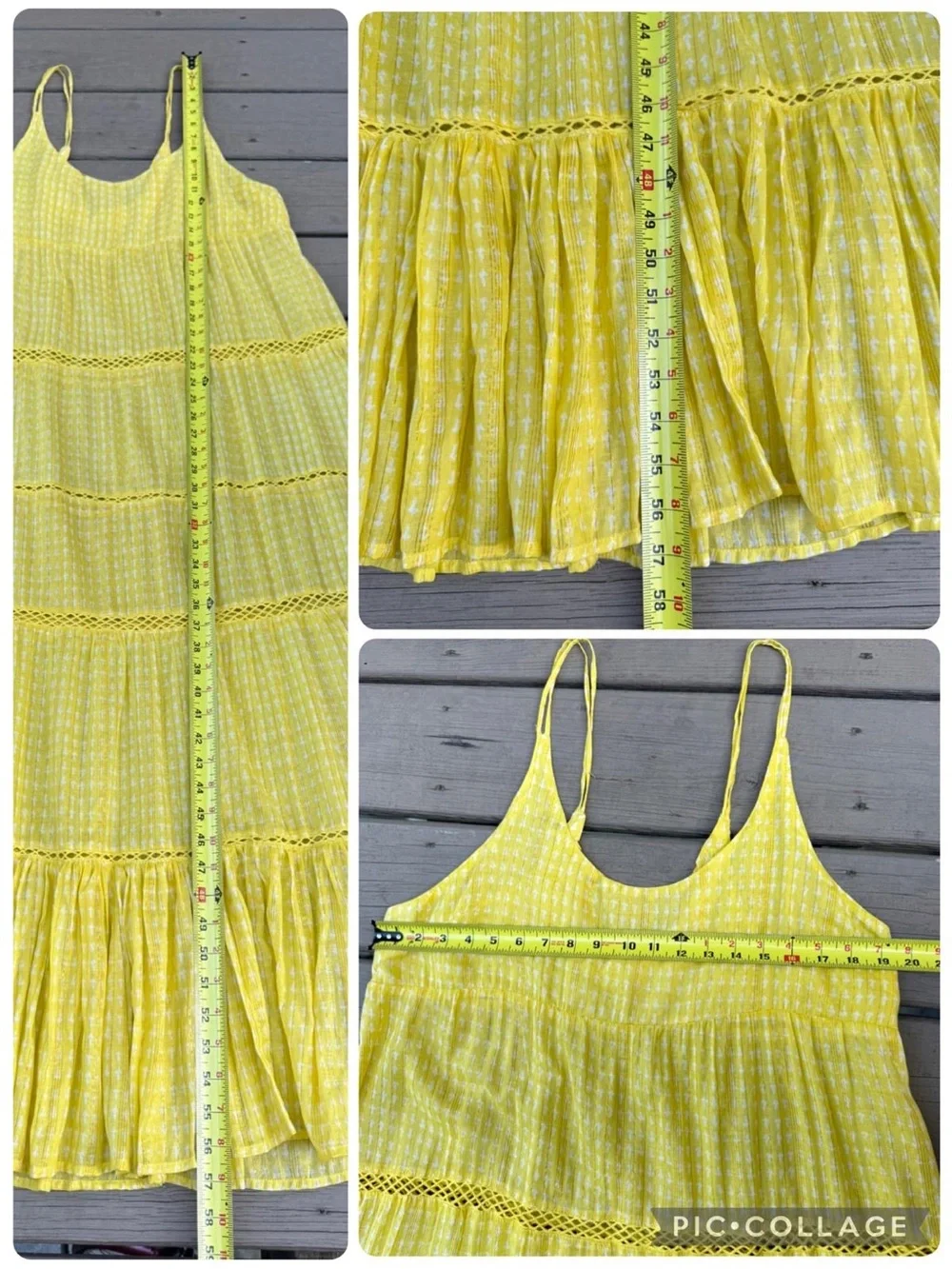 Free People Intimately  Yellow Maxi Dress